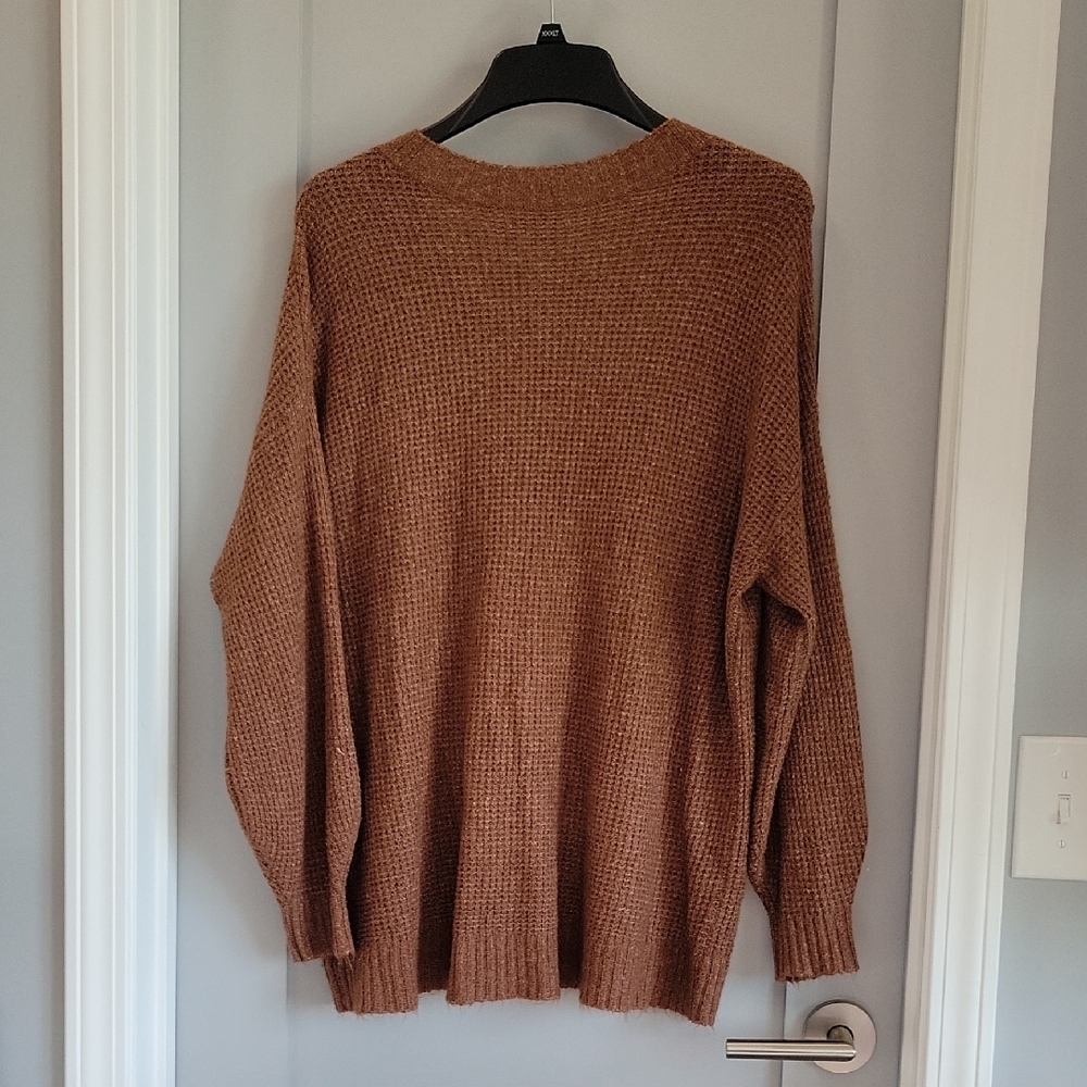 American Eagle Outfitters Brown Textured Sweater - Picture 5 of 5